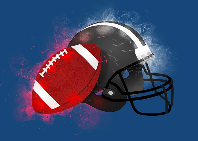 American Football helmet
