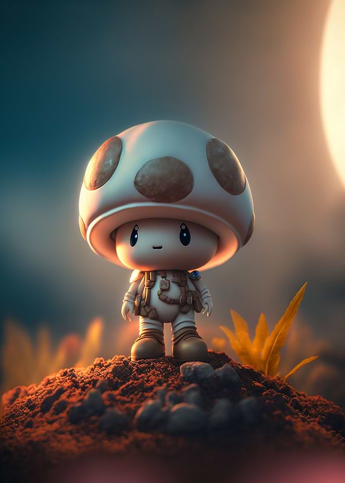 Cute Astronaut Monster