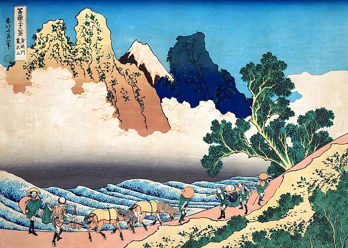 Ukiyo e 36 Views of Fuji