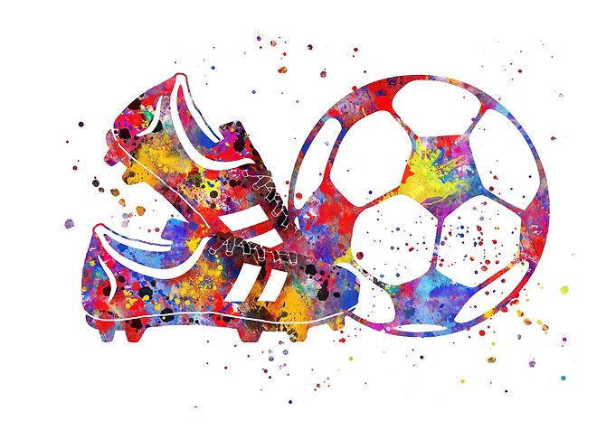 Soccer ball soccer shoes