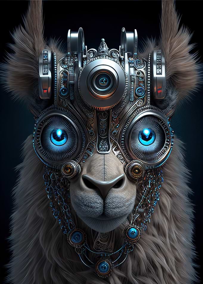 Vintage Steampunk Alpaca
