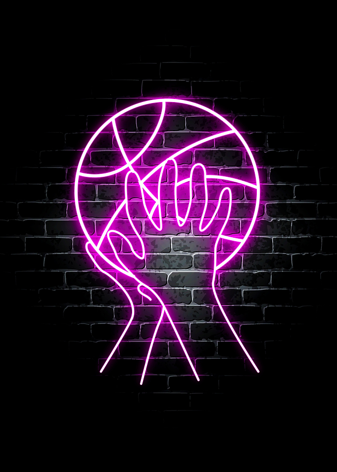 Basketball Neon Sport