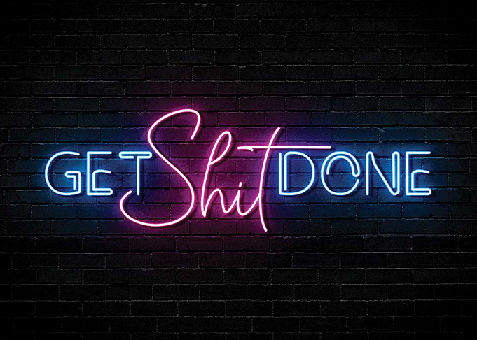 Get Shit Done Neon Sign
