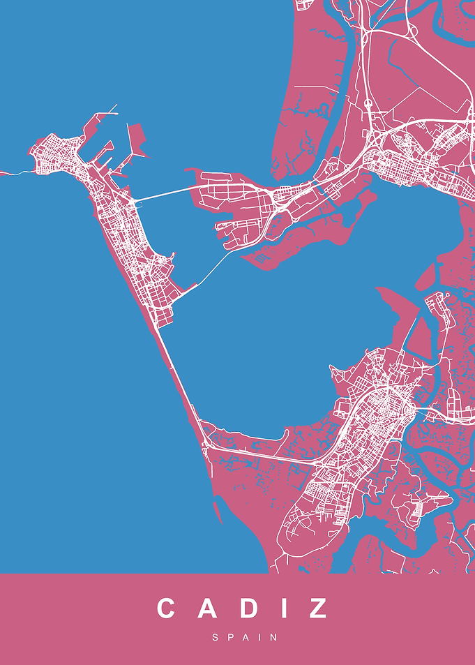CADIZ Map SPAIN