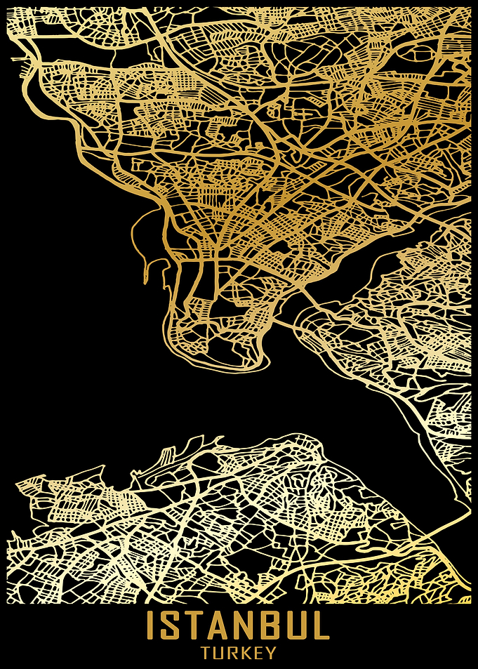 Istanbul Turkey City Map