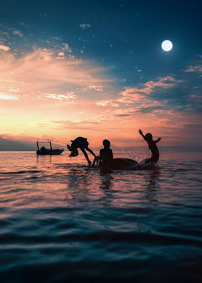 Sunset On Toba Lake