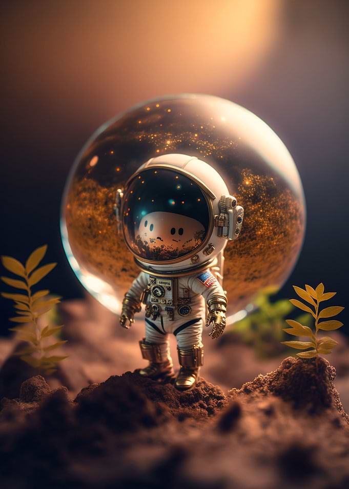 Cute Astronaut Monster