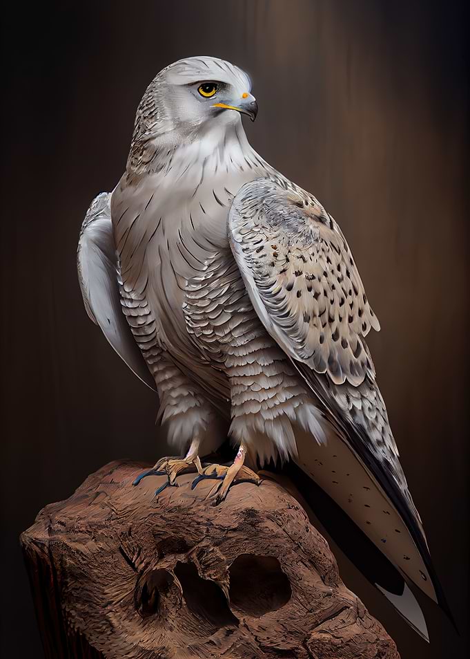 Gyrfalcon Oil Paint