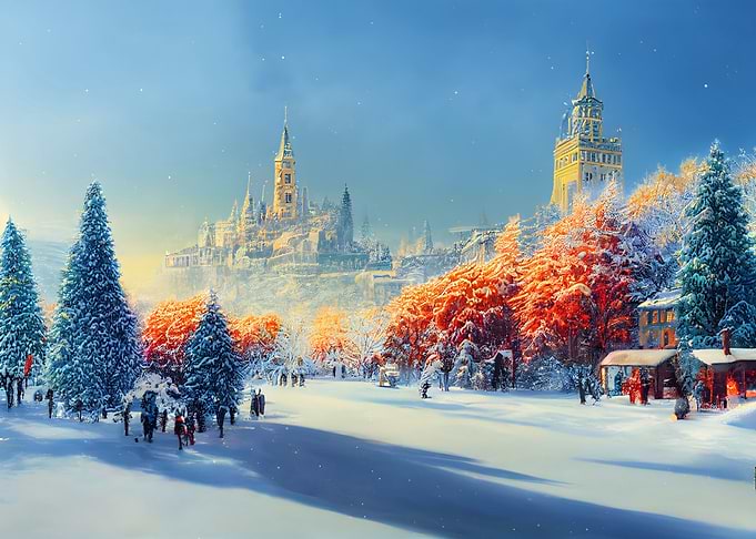 Winter Village City