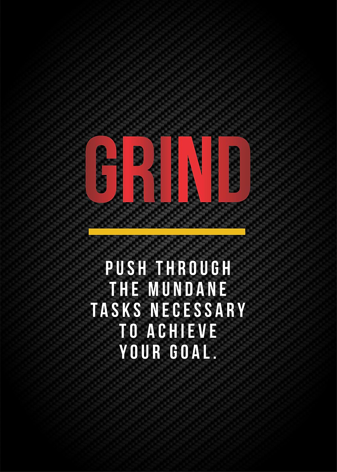 grind motivation poster