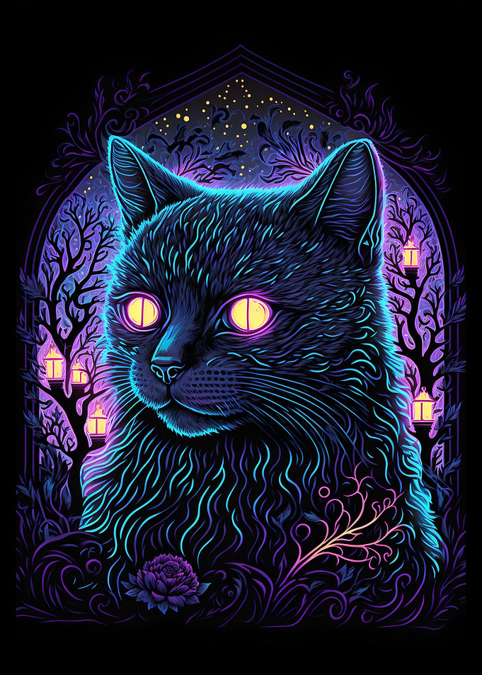 Black Light Cat 12