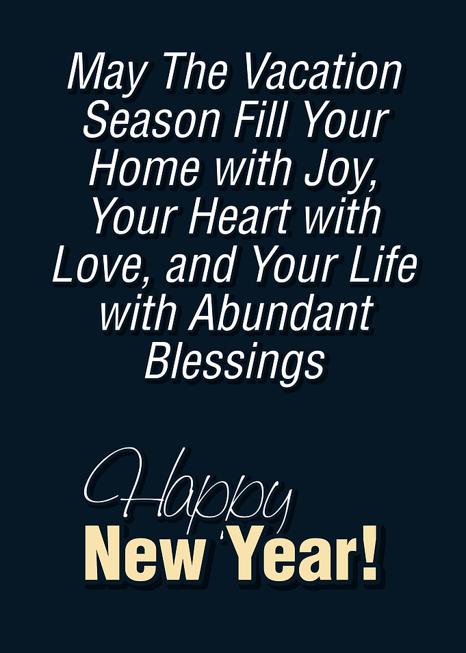 Vacation Season New Year