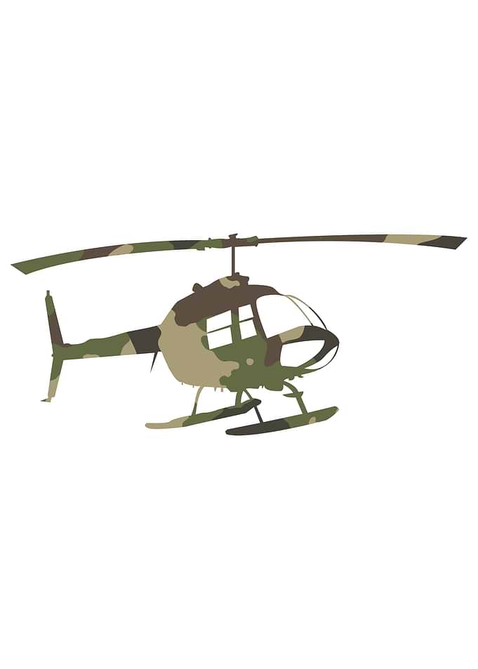 helicopter silhouettes