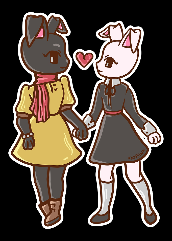 Rabbit girl bunny lesbian