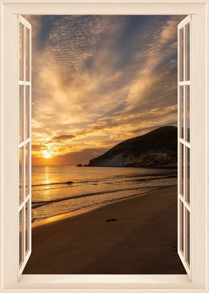 sunset beach landscape
