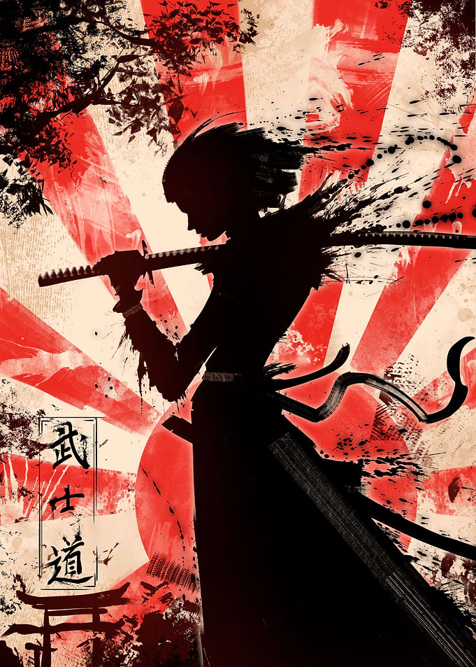 Japanese Samurai Shadow
