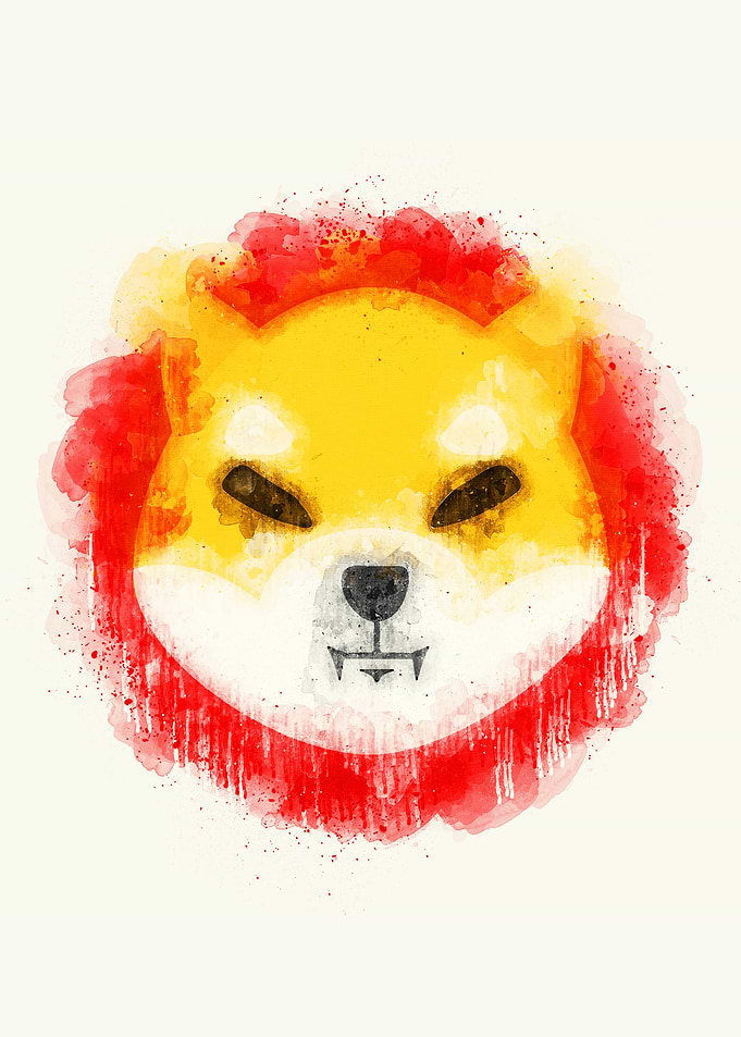 Shiba Inu Watercolor
