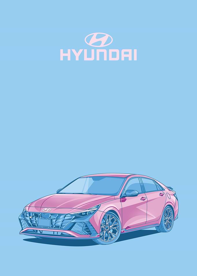 hyundai elantra n pink