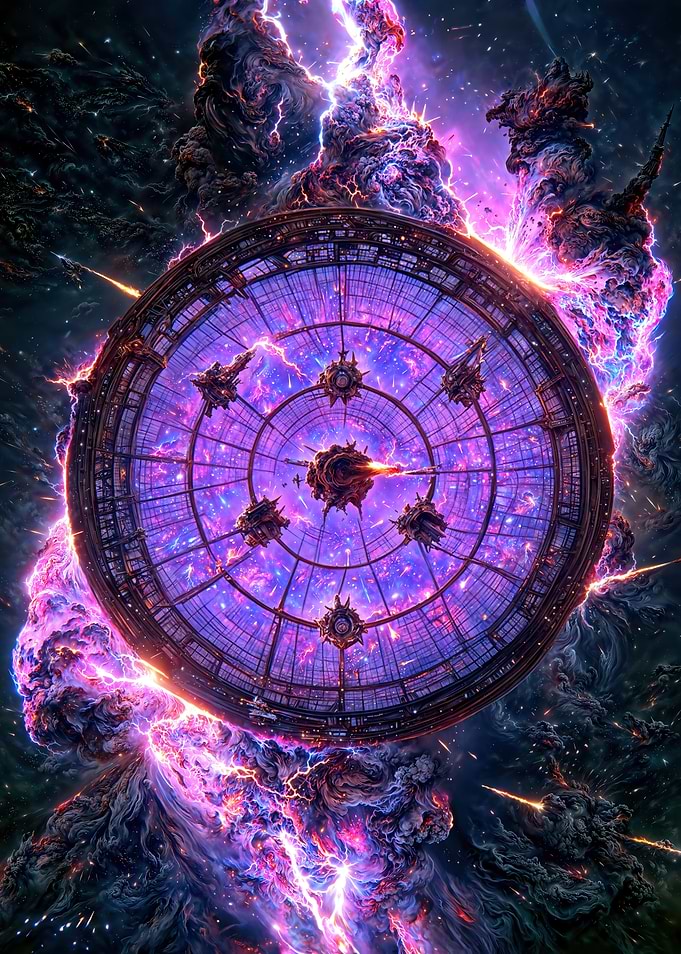 Purple Space Window
