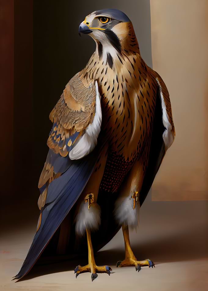 Shaheen Falcon Oil Paint