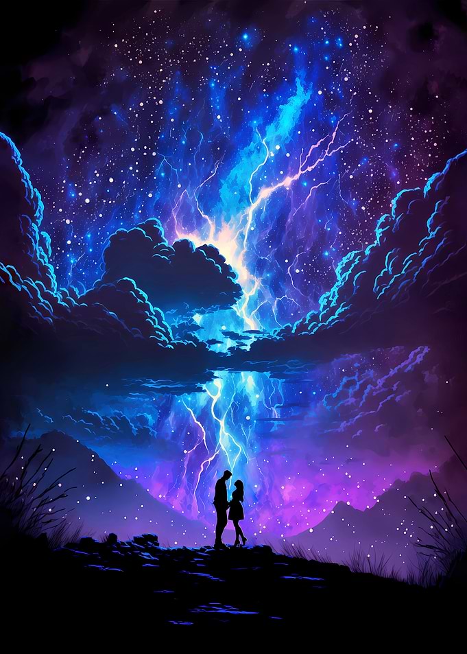 Fantasy Thunder Landscape