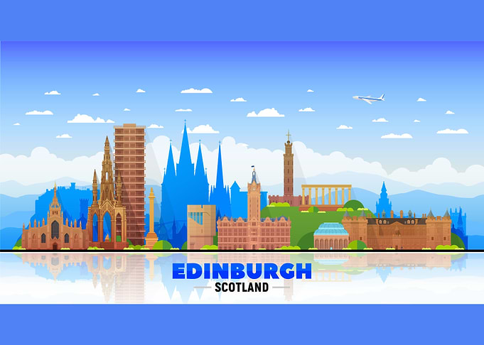 Edinburgh Scotland Skyline