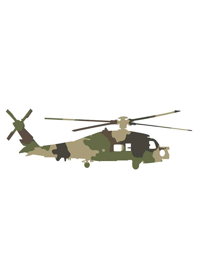 helicopter silhouettes