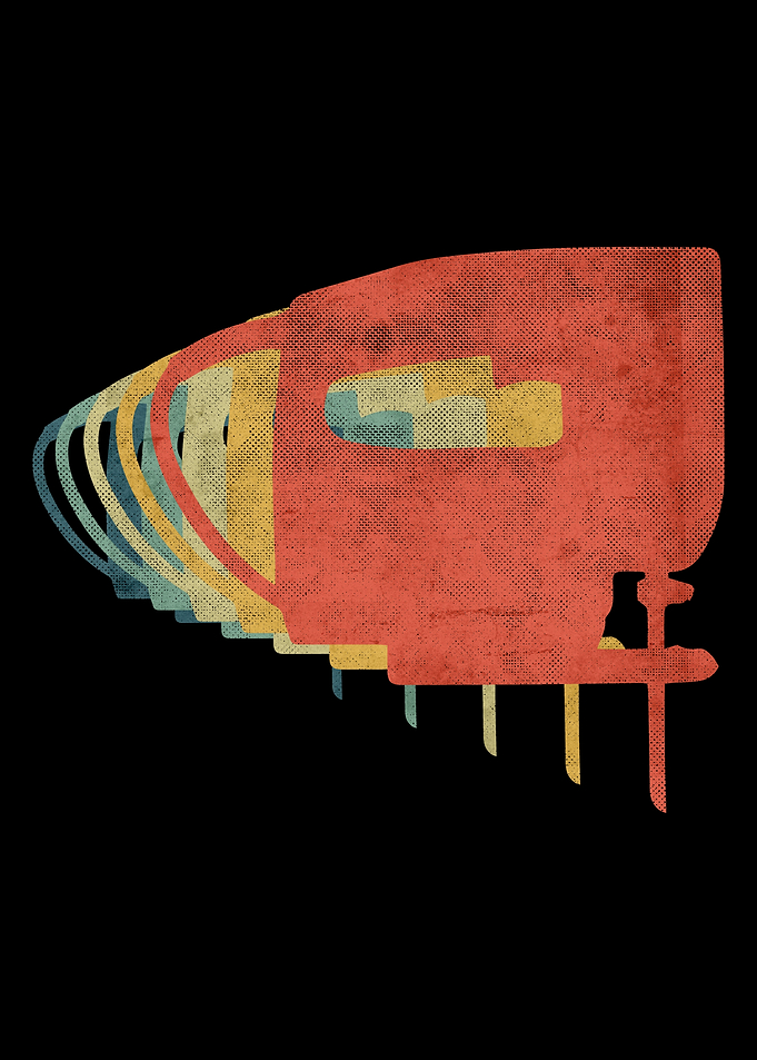 Jigsaw Retro Vintage Color
