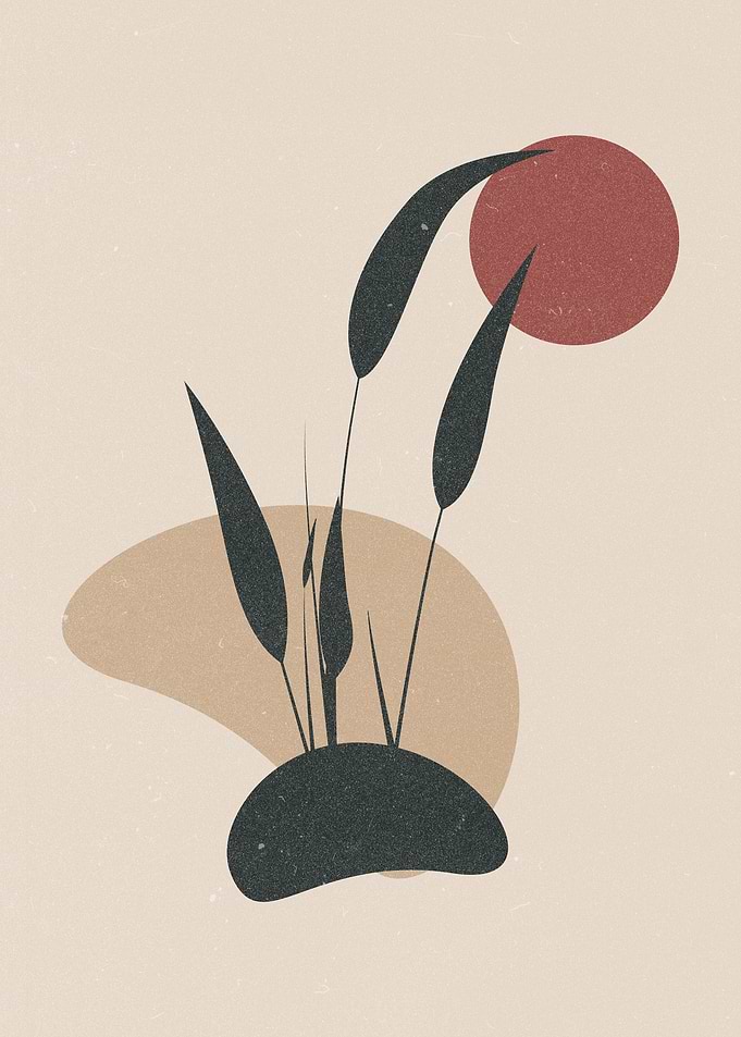 Boho Abstract Nature Art