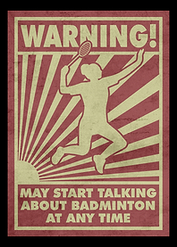 Badminton Girl Warning