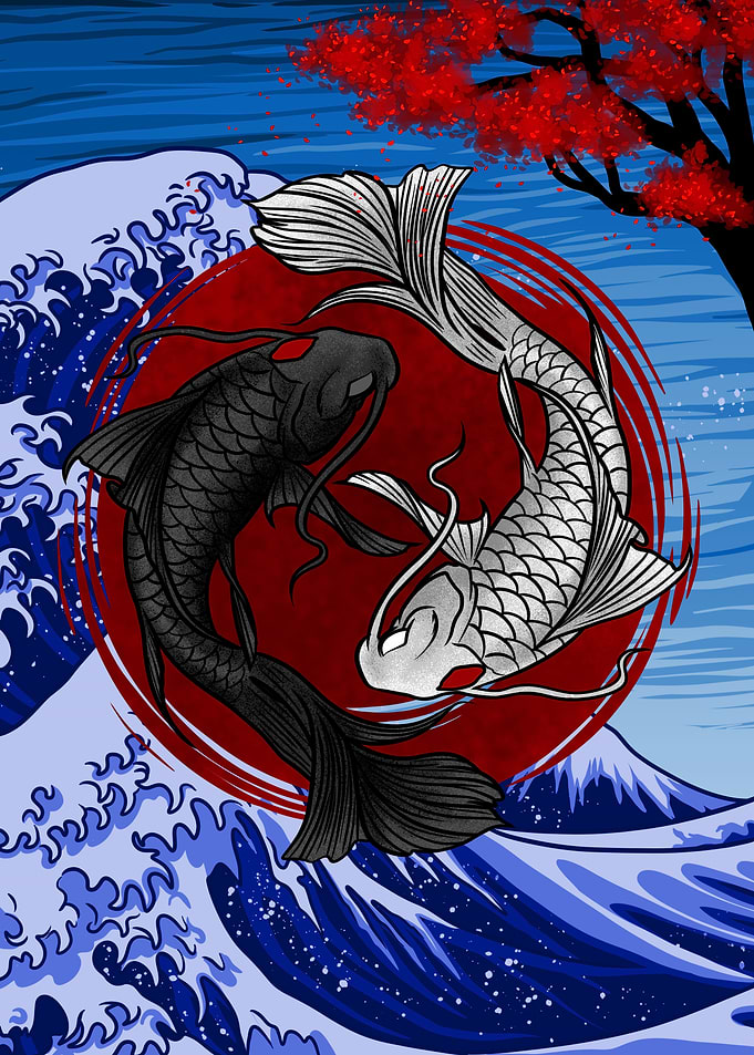 Yin Yang Koi Fish