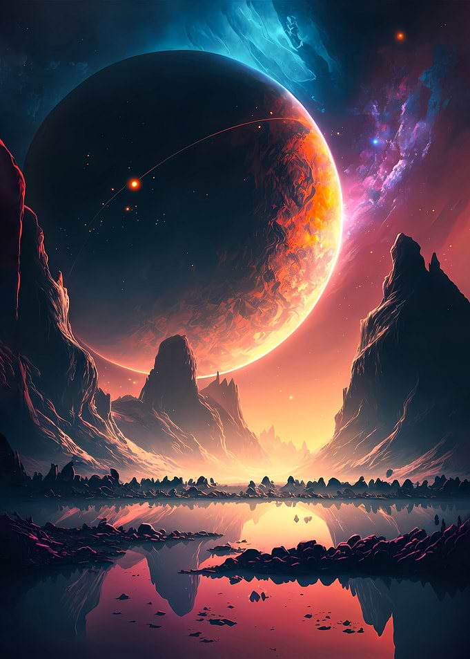 Dawn of Space Landscape
