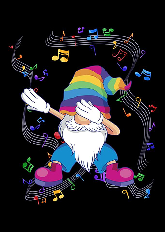 Music dance gnom party dab