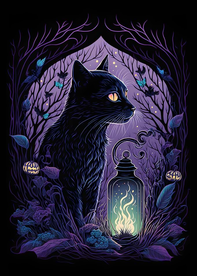 Black Light Cat 9