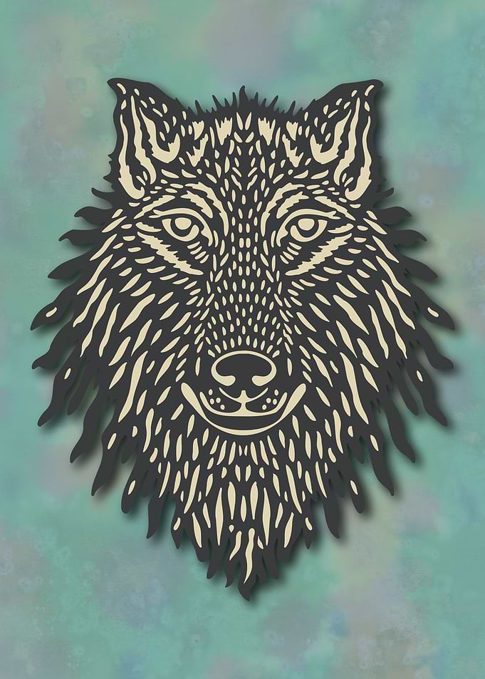 Beautiful Wolf Face