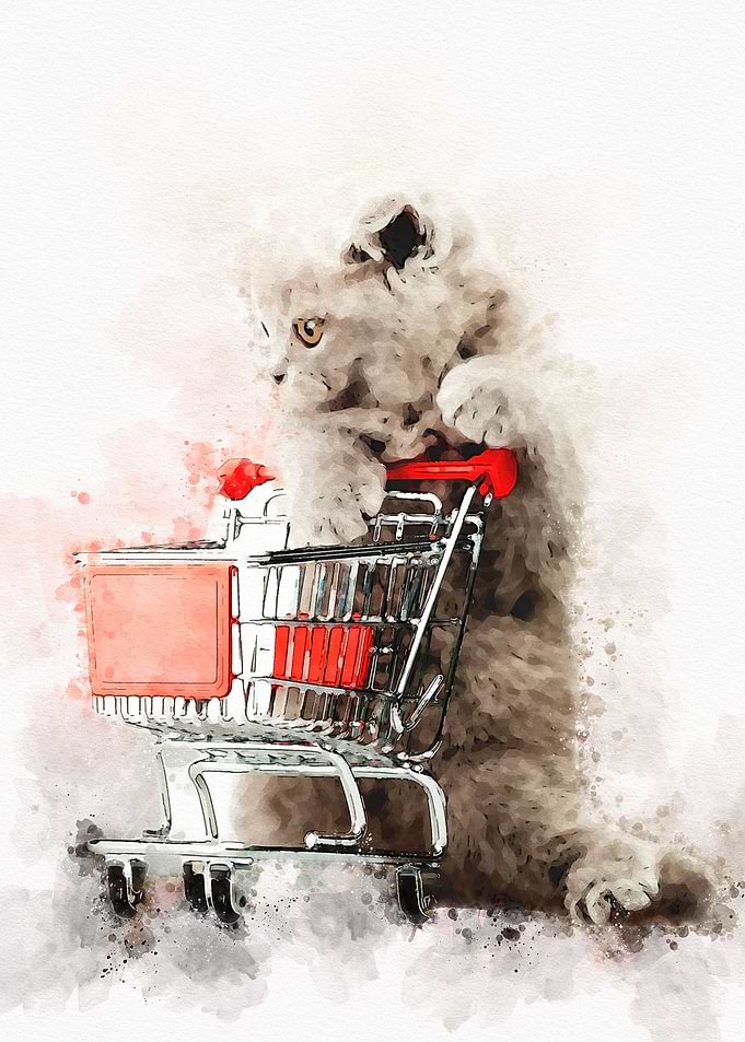Cute Cat Watercolor