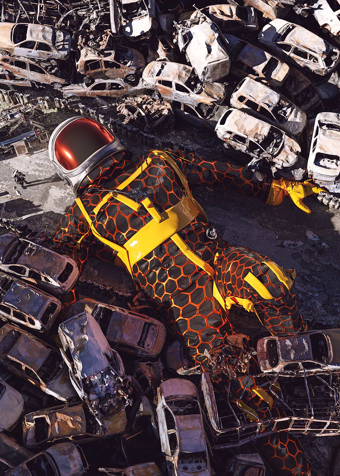 Lying In Junkyard