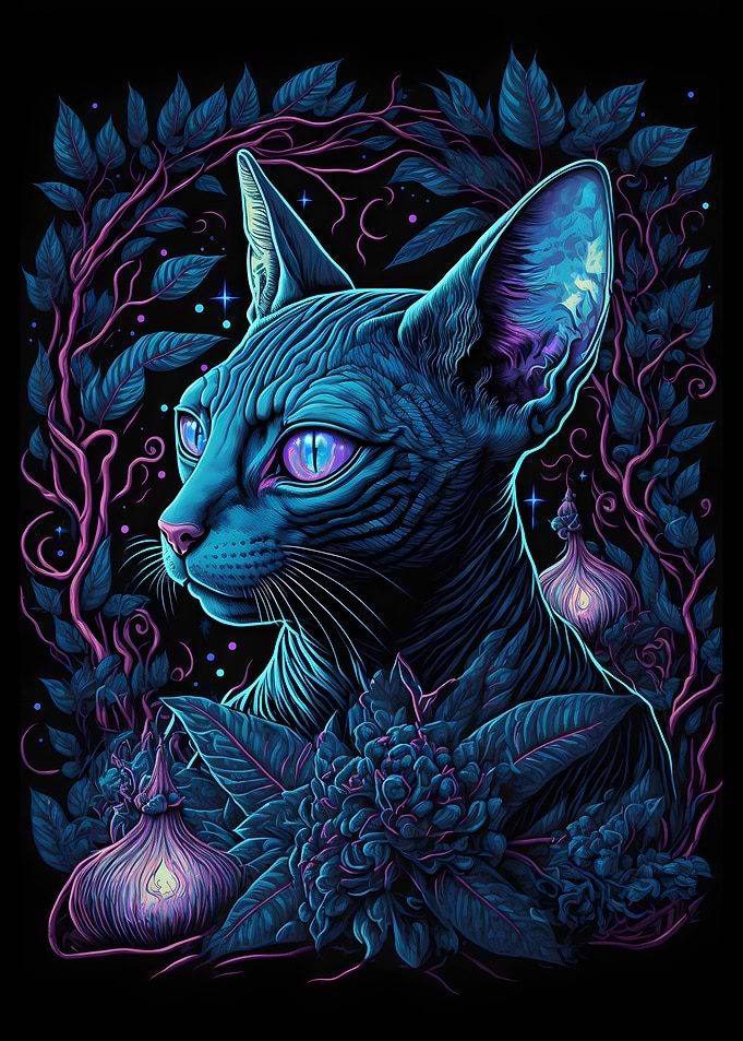 Black Light Cat 17