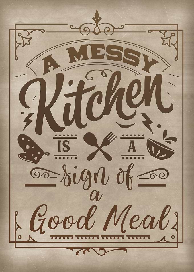 A sign of a good meal