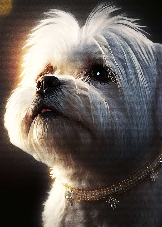 Portrait White Dog