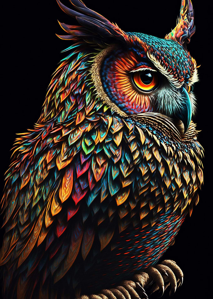 Paint Black Owl