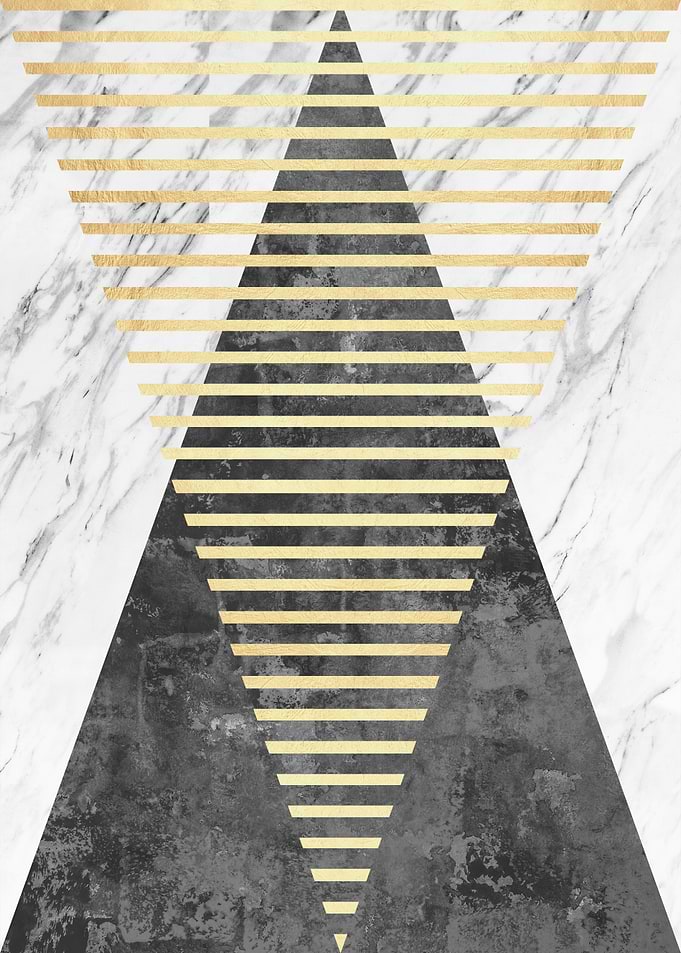 Marble and gold art 3