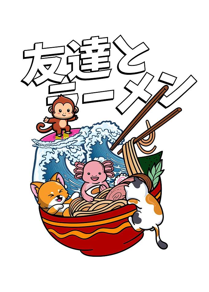 Cat Lover Monkey Axolotl