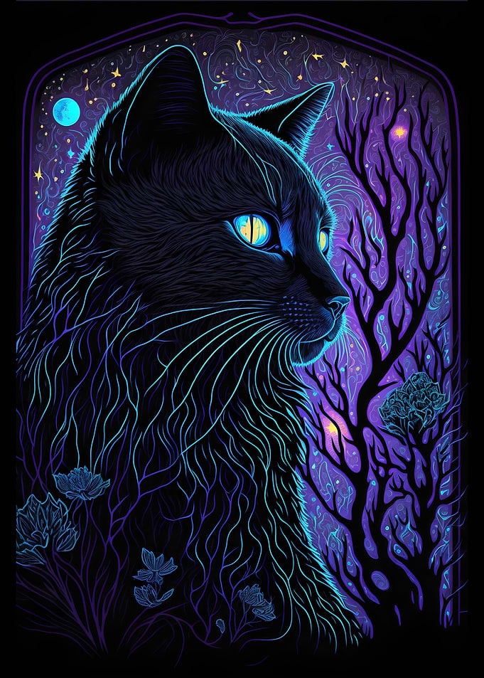 Black Light Cat 22