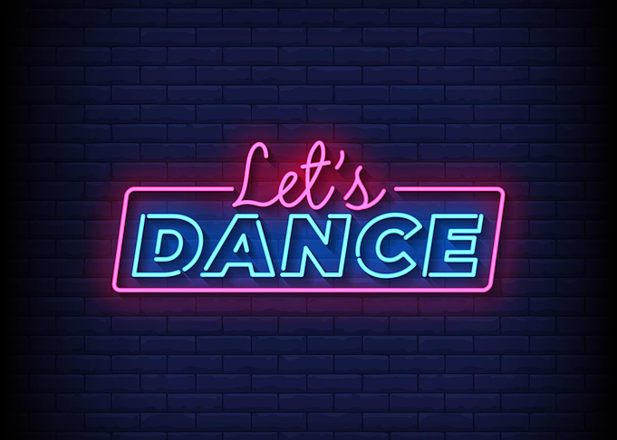 Lets Dance Neon Sign