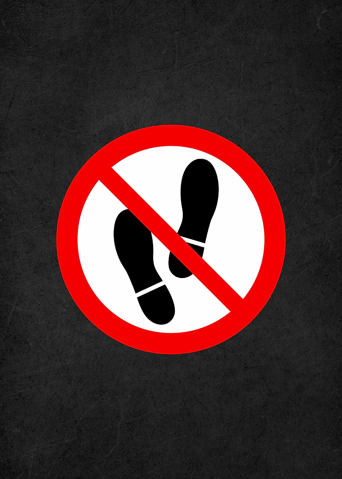 warning sign badges