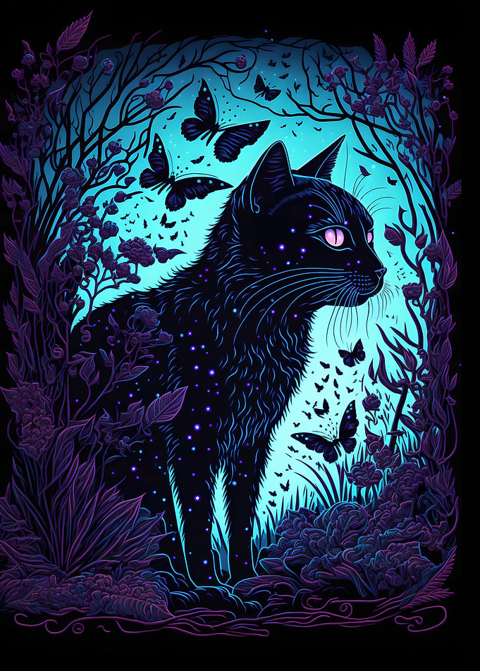 Black Light Cat 21