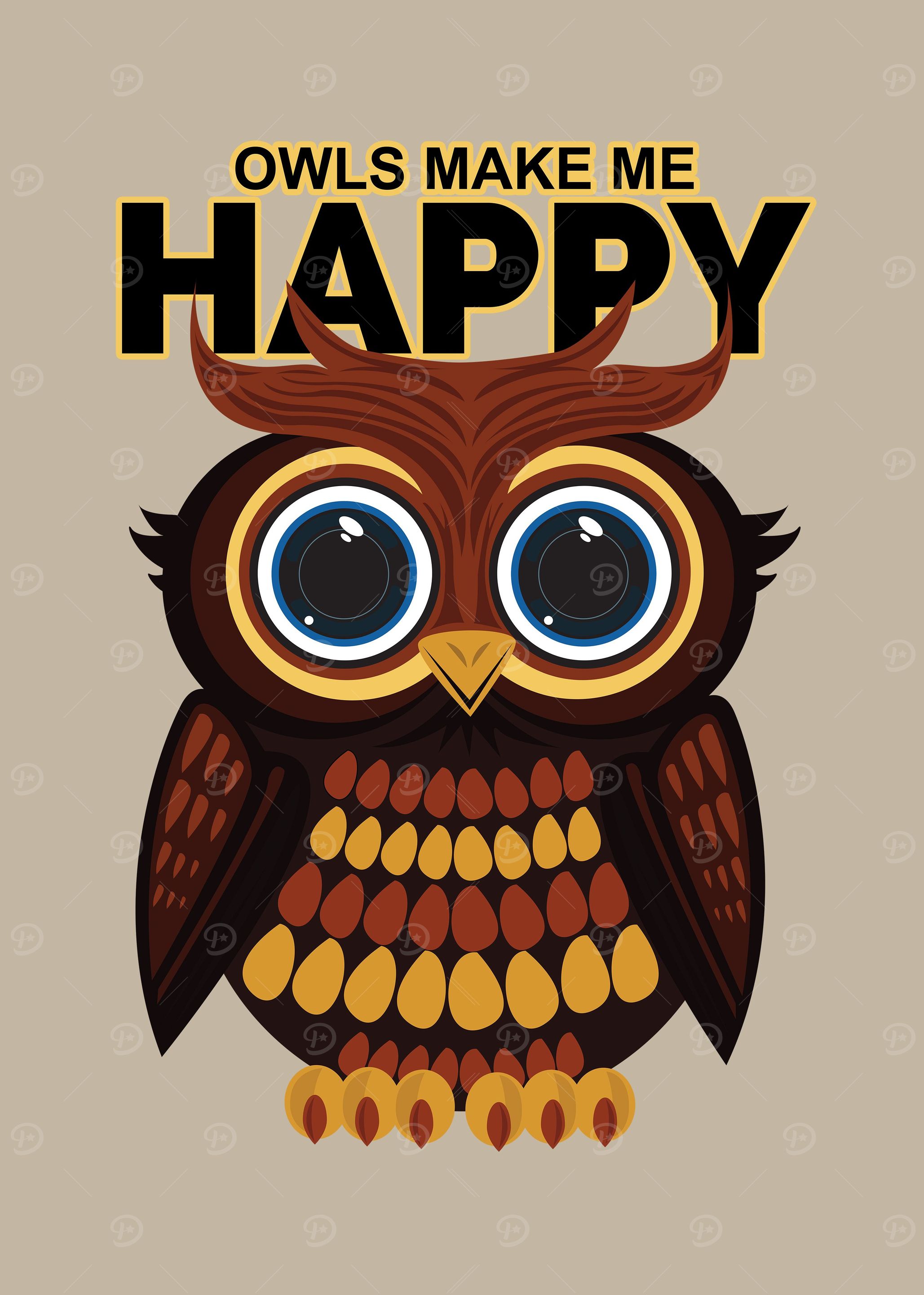 Owls Make Me Happy