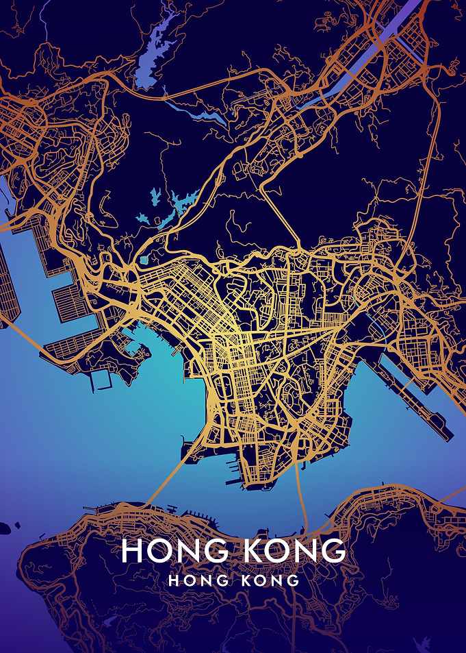 Hong Kong map