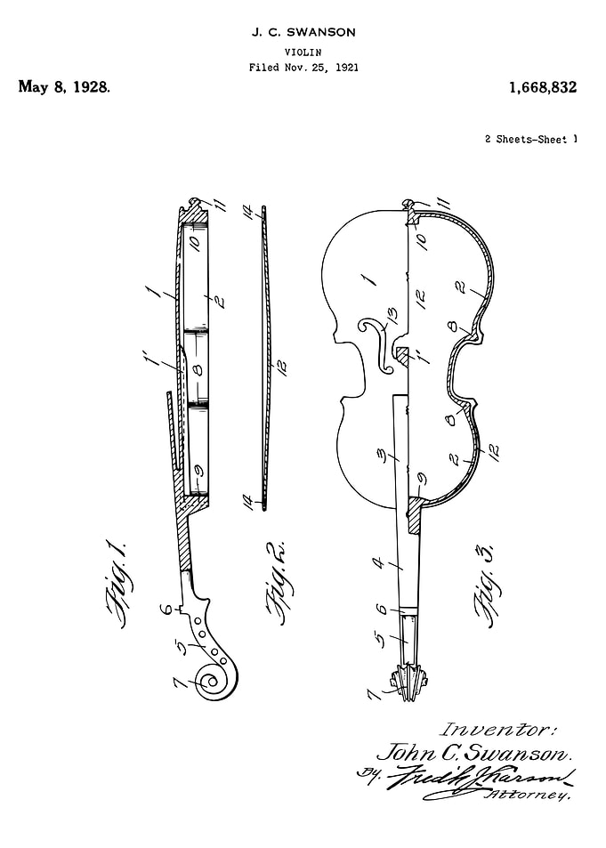 Violin patent